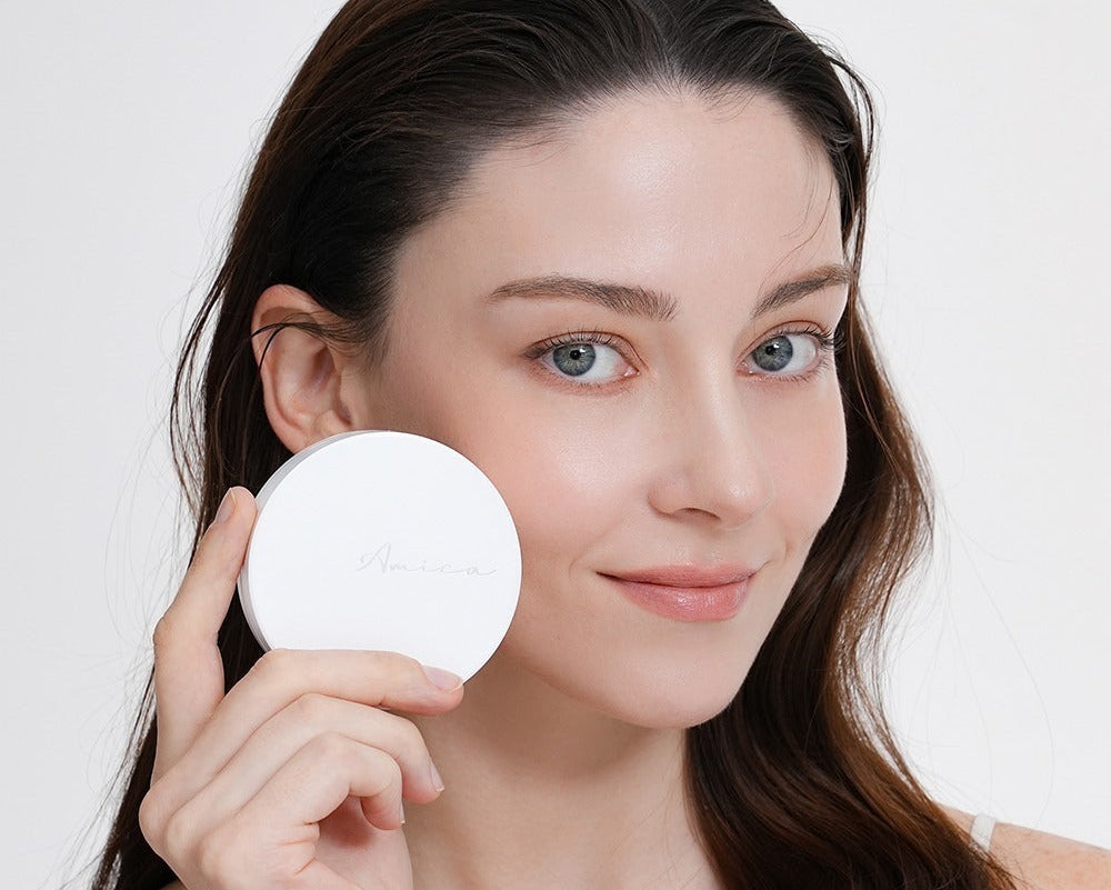 Amica AI Recovery Cushion SPF38 PA++++ All-in-One Korean Regeneration BB Cream with Cushion for Radiant, Healthy Skin