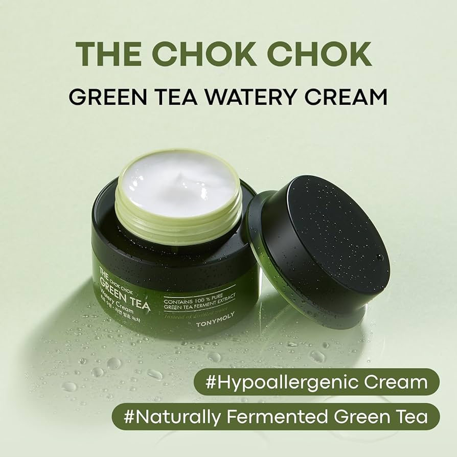 Tony Moly Chok Chok Green Tea Watery Cream – Hydrating Korean Moisturiser