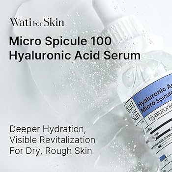 WATIFORSKIN Hyaluronic Acid Essence Micro Spicule 100 (30ml) – Deep Hydration Korean Serum for Plump, Glowing Skin